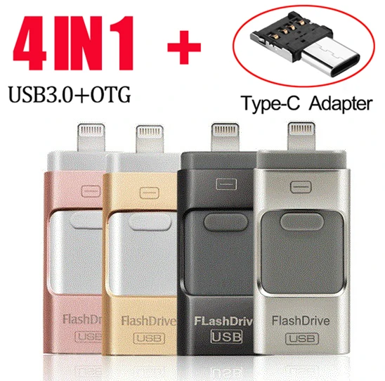 Chiavetta Usb 128Gb 64Gb Otg Pen Drive 32Gb Memoria Esterna Memory Stick 16Gb 8Gb Per Iphone 7 7 Plus 6 6S Plus 5S Ipad 3.0