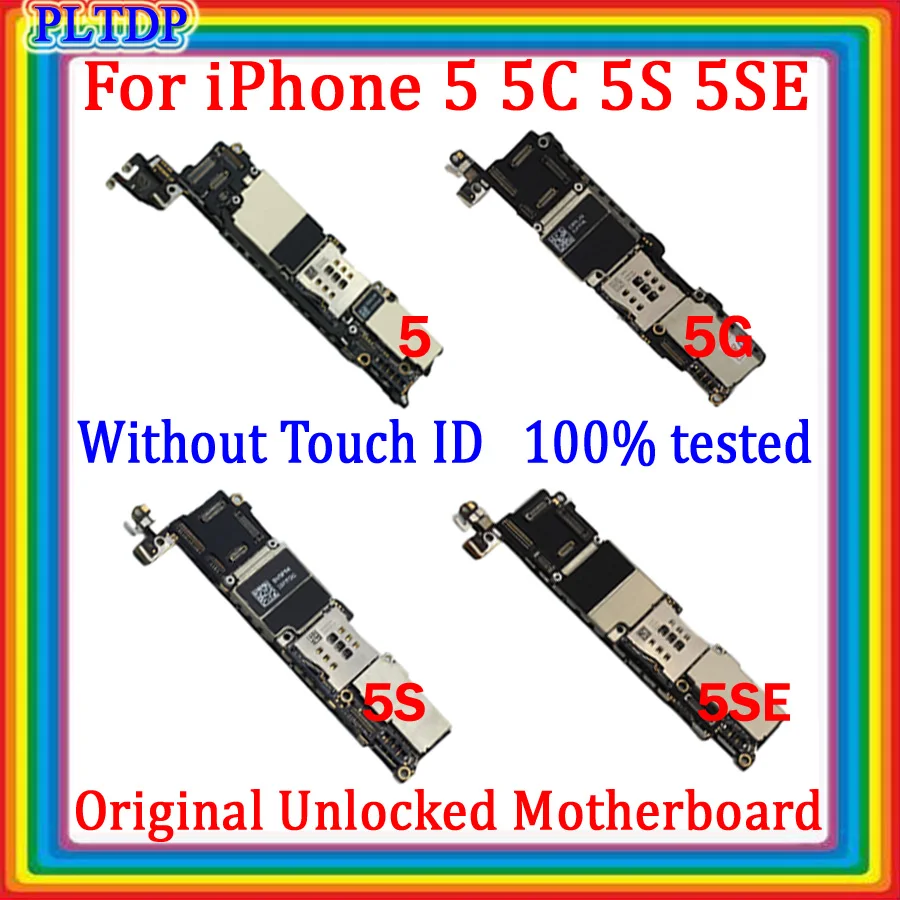 Scheda Madre Da 8Gb/16Gb/32Gb Nessun Id Touhc Per Iphone 5 5C 5S 5Se 6 Plus 6S Plus Scheda Madre Clean Icloud Scheda Logica Di Sblocco Originale