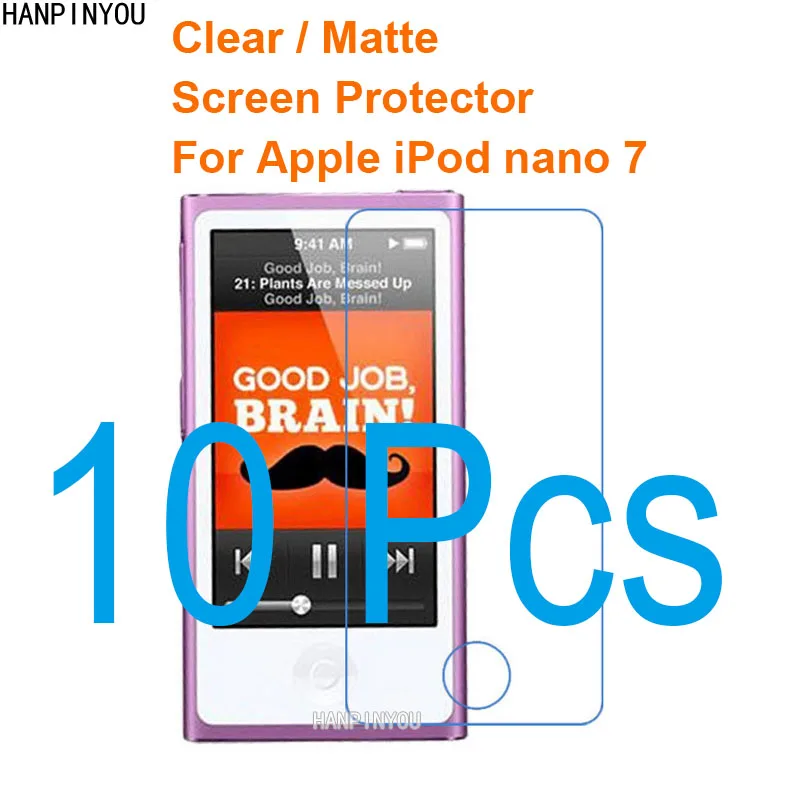 10 Pz/Lotto Per Apple Ipod Nano 7 2.5 "New Hd Clear/Antiriflesso Pellicola Protettiva Per Pellicola Protettiva (Vetro Non Temperato)