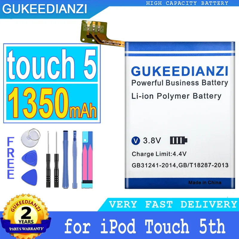 Batteria Per Apple Ipod Touch 4Th 5Th 6Th 4G 5 5G 6 6G Touch5 616-0621/Lis1495Appcc Nano 5G 5Th 6 6Th Gen 8Gb 16Gb 7/7Th