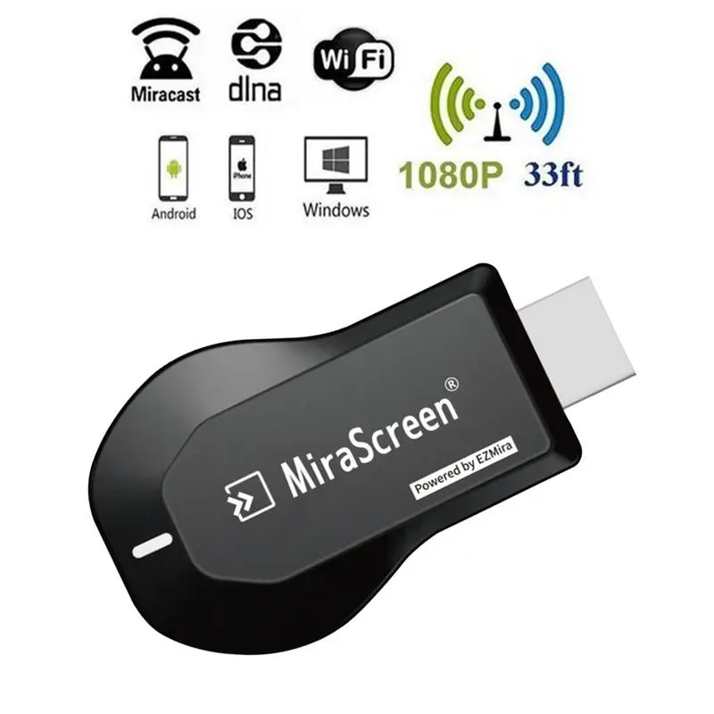 Nuovo Ricevitore Display Wifi Tv Stick Anycast Dlna Miracast Airplay Mirror Screen Hd-Mi-Ios Pc Wireless