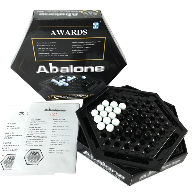 Abalone Giochi Da Tavolo Set Di Scacchi Portatili Gioco Da Tavolo Per Famiglie Per Bambini Bambini Sviluppo Intellettuale Carrom Board Push Chess