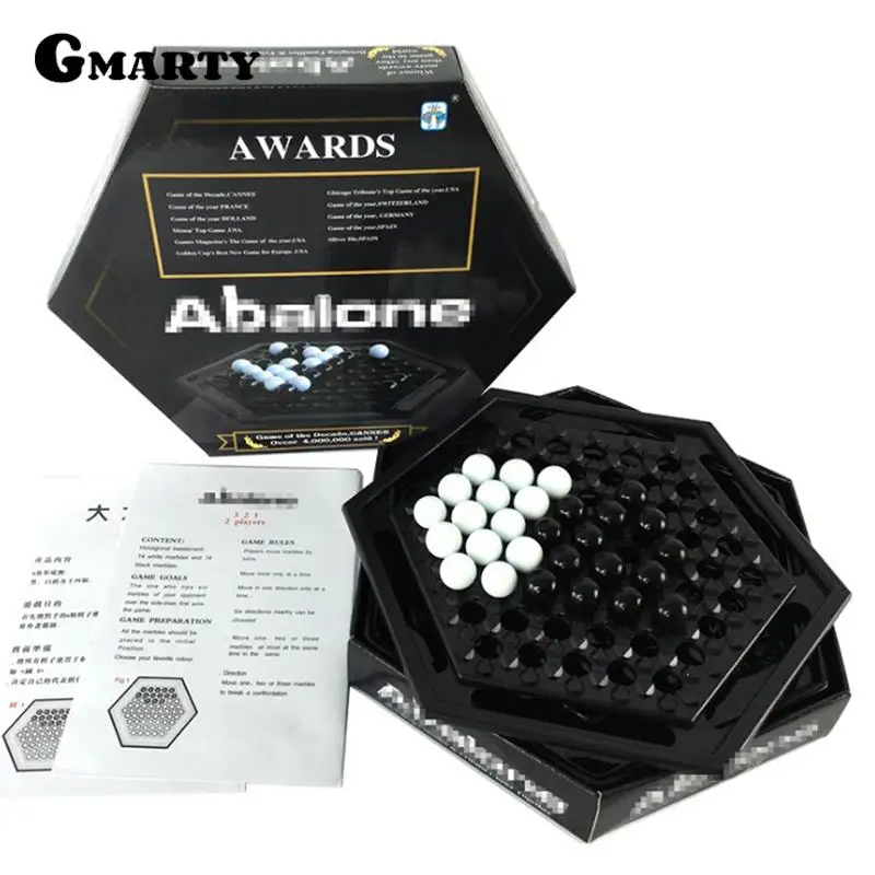 1Pc Abalone Giochi Da Tavolo Set Di Scacchi Portatili Gioco Da Tavolo Per Famiglie Per Bambini Bambini Sviluppo Intellettuale Carrom Board Push Chess