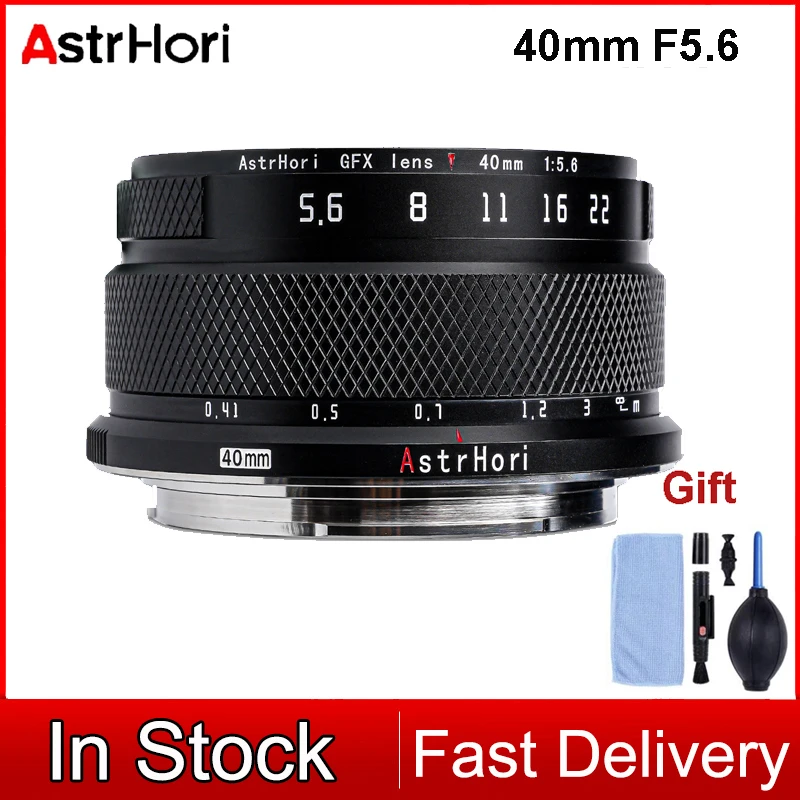 Obiettivo Per Fotocamera Prime Di Medio Formato Astrhori 40Mm F5.6 Per Fujifilm Gfx Mount Gfx 50Sii,Gfx100,Gfx100 Ir Ver,Gfx 50S,Gfx 50R,Gfx 100