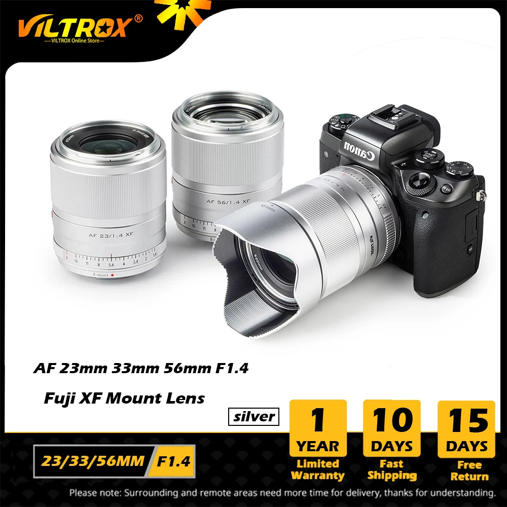 Viltrox 23Mm 33Mm 56Mm F1.4 X Fuji Lesn Messa A Fuoco Automatica Grande Apertura Aps-C Obiettivo Per Fuji Film Lens Fuji Xf Mount X20 T30 Obiettivo De