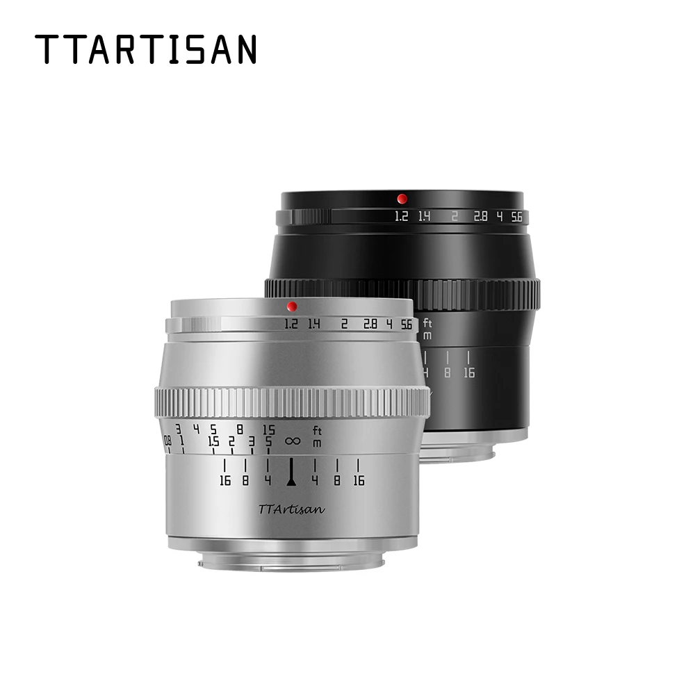 Ttartisan 50Mm F1.2 Obiettivo Per Fotocamera Verticale Ad Ampia Apertura Per Obiettivo Sony E Mount Fujifilm X Canon M Nikon Z Panasonic Olympus M43