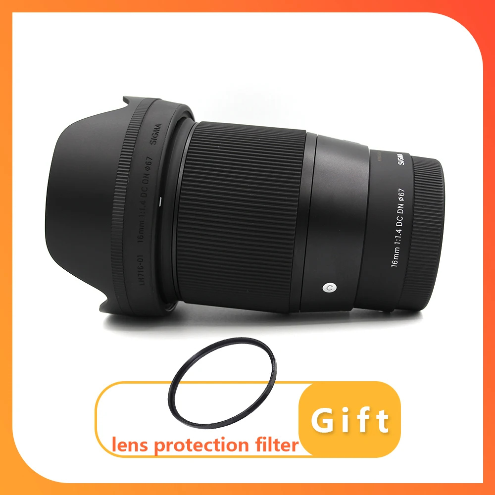 Sigma 16Mm F1.4 Obiettivo Dc Dn Contemporaneo 16Mm 1.4 Obiettivo Per Sony E Mount O Canon Ef-M Mount O Fujifilm X Mount