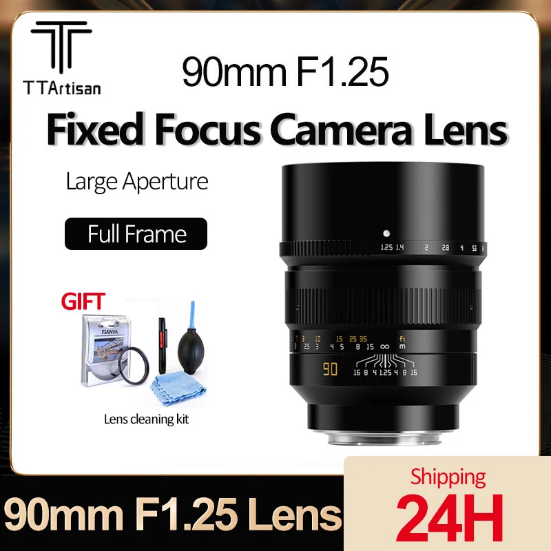 Ttartisan 90Mm F1.25 Full Frame Obiettivo Per Fotocamera Ad Ampia Apertura Obiettivo Verticale Professionale Per Sony E Nikon Z Canon Rf Fujifilm Gfx