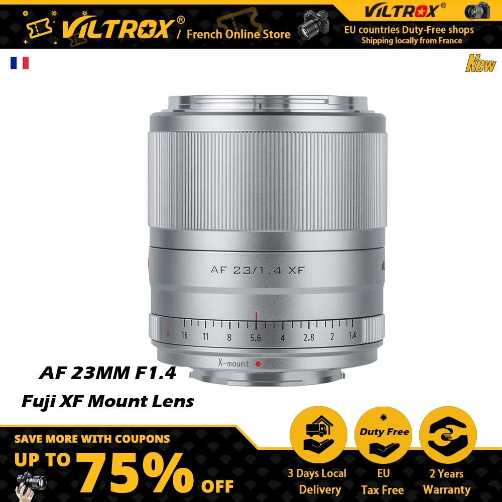 Viltrox 23Mm F1.4 Xf Montare Obiettivo Messa A Fuoco Automatica Af Grande Apertura Obiettivo Di Aps-C Per Fujifilm Fuji Xf Montare Obiettivo Della Fot