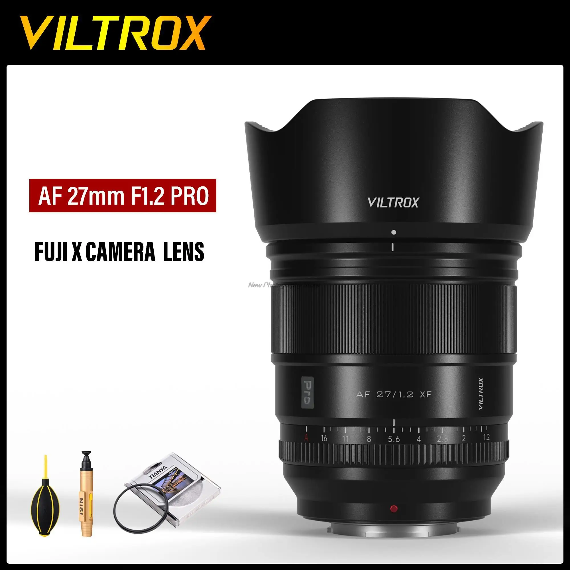 Viltrox 27Mm F.1.2 Pro Obiettivo Della Fotocamera Lente Ultra Large Aperture Aps-C Obiettivo Principale Progettato Per Fotocamere Fujifilm X Mount X-T
