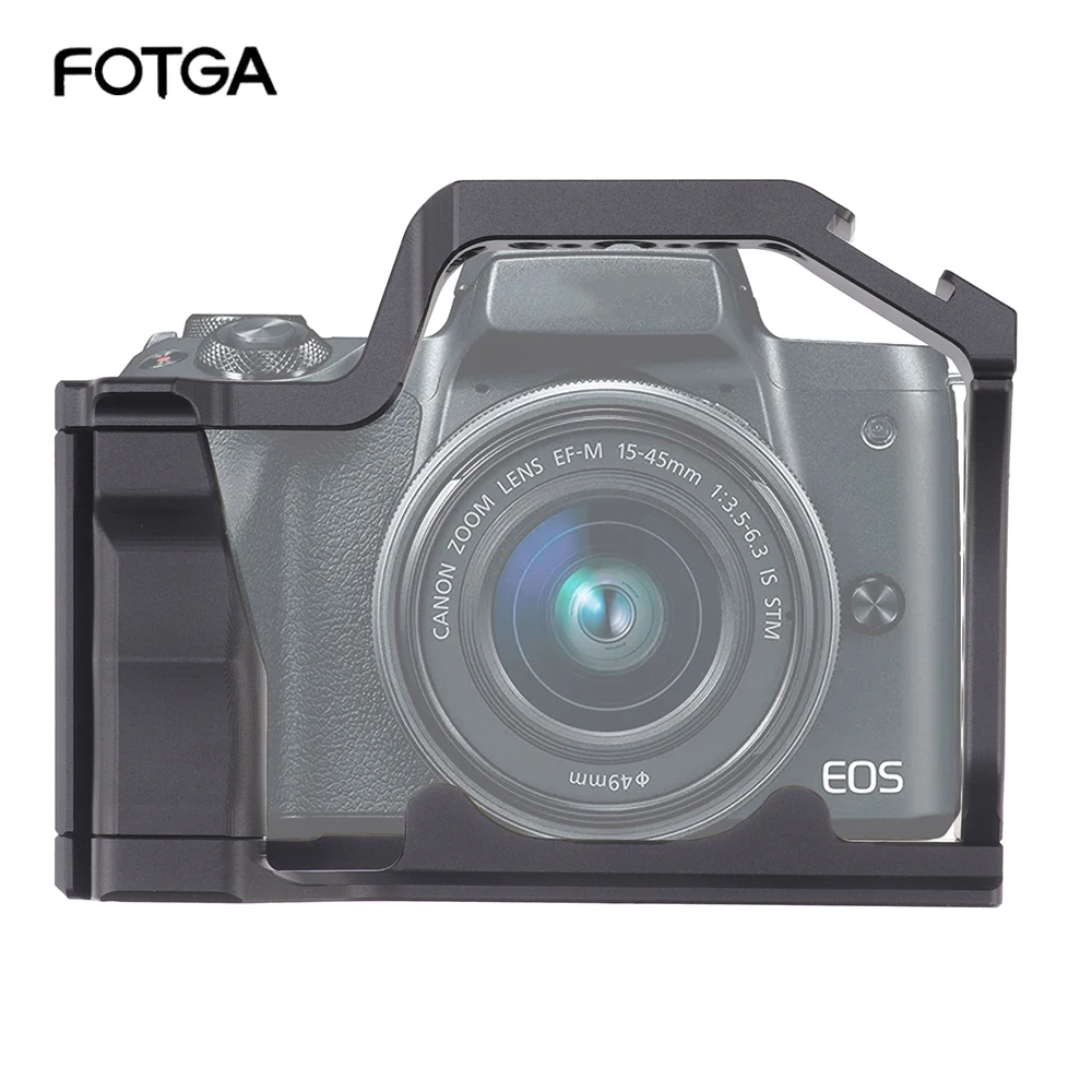 Fotga Alluminio Dslr Camera Cage Kit Supporto Per Canon M50 Mark Ii/M50/M5 Fotocamera Mirrorless E 1/4 Pollici 3/8 Pollici Viti Fotocamera