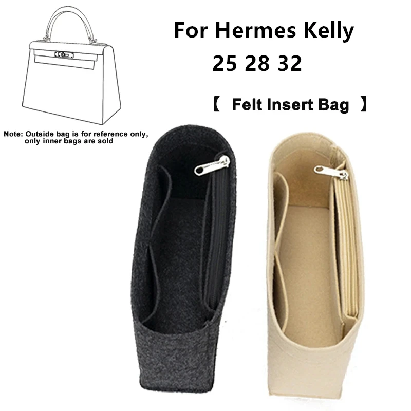 Organizer Per Borse Di Grande Capacità Accessorio Per Fodera Interna In Feltro Per Hermes Kelly 25 28 32 Tasca Per Fodera Con Inserto Per Ristrutturaz