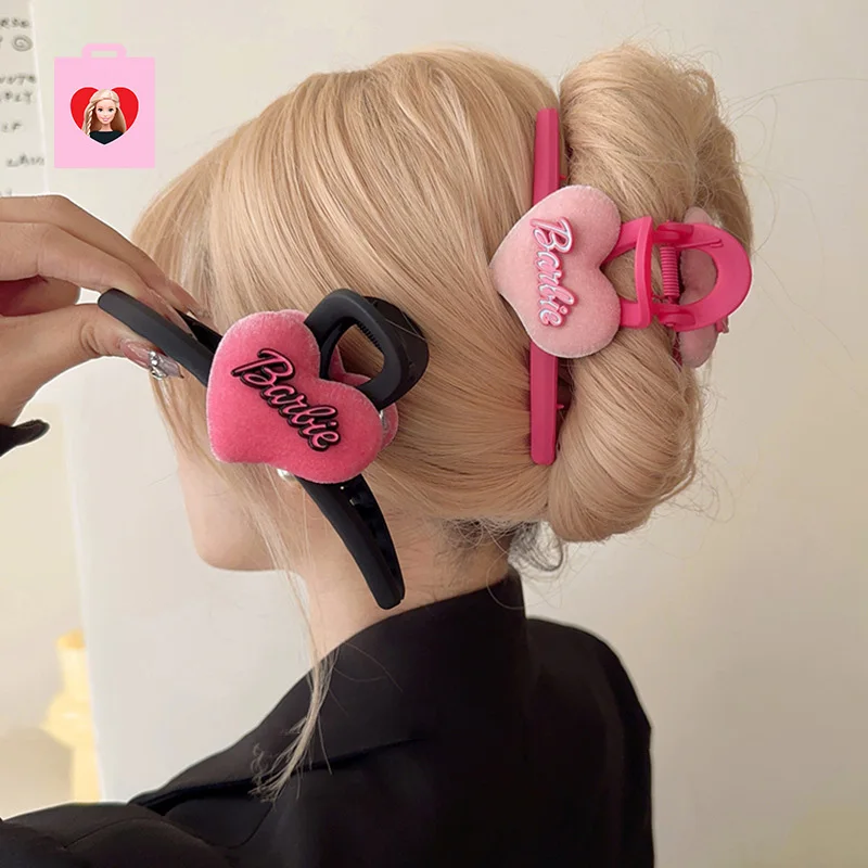 Nuovi Accessori Per Capelli Barbie 2023 Y2K Donna Elegant Love Bb Clips Vintage Pink White Hair Clips Forcine Barrettes In Pelle Ragazze