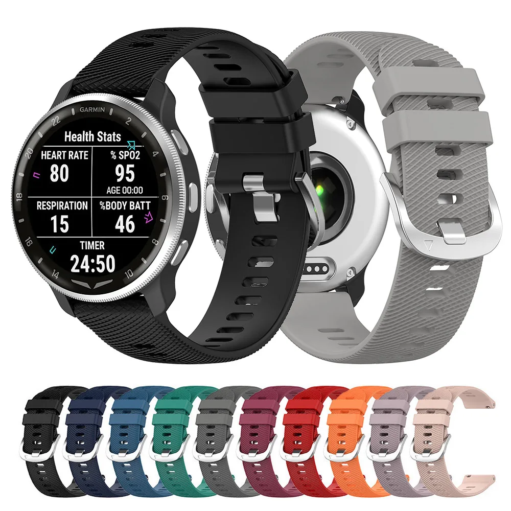 Cinturino Cinturino In Silicone Per Garmin Garmin D2 Air X10 43Mm Cinturino Smart Watch Per Garmin Vivoactive 5/4/3 Venu Sq