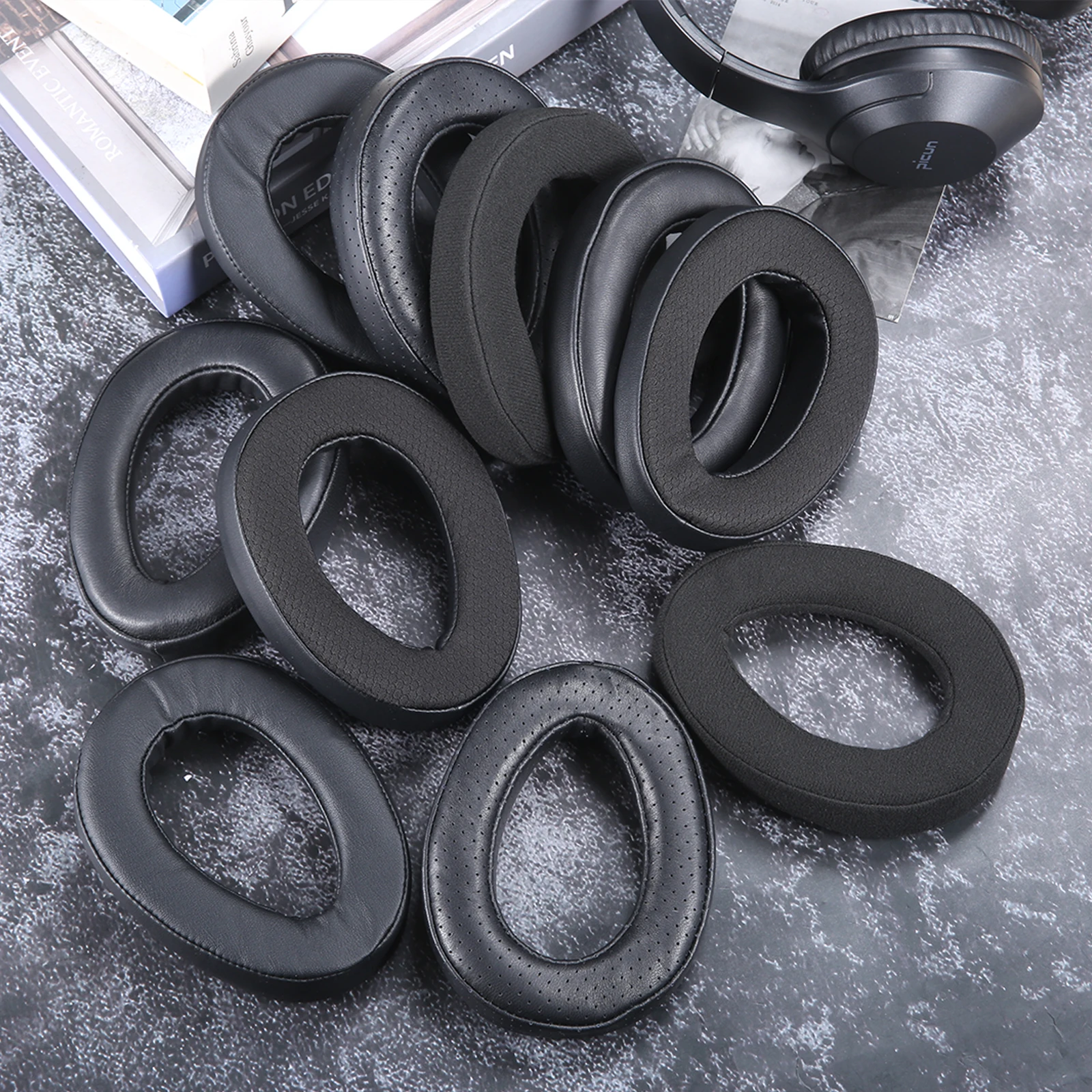 1 Paio Di Cuscinetti Di Ricambio In Pelle Di Pecora Cuscinetti Auricolari In Schiuma Netta Cuscini Per Hifiman Edition X Xs Ananda Bt He1000 S E Arya 