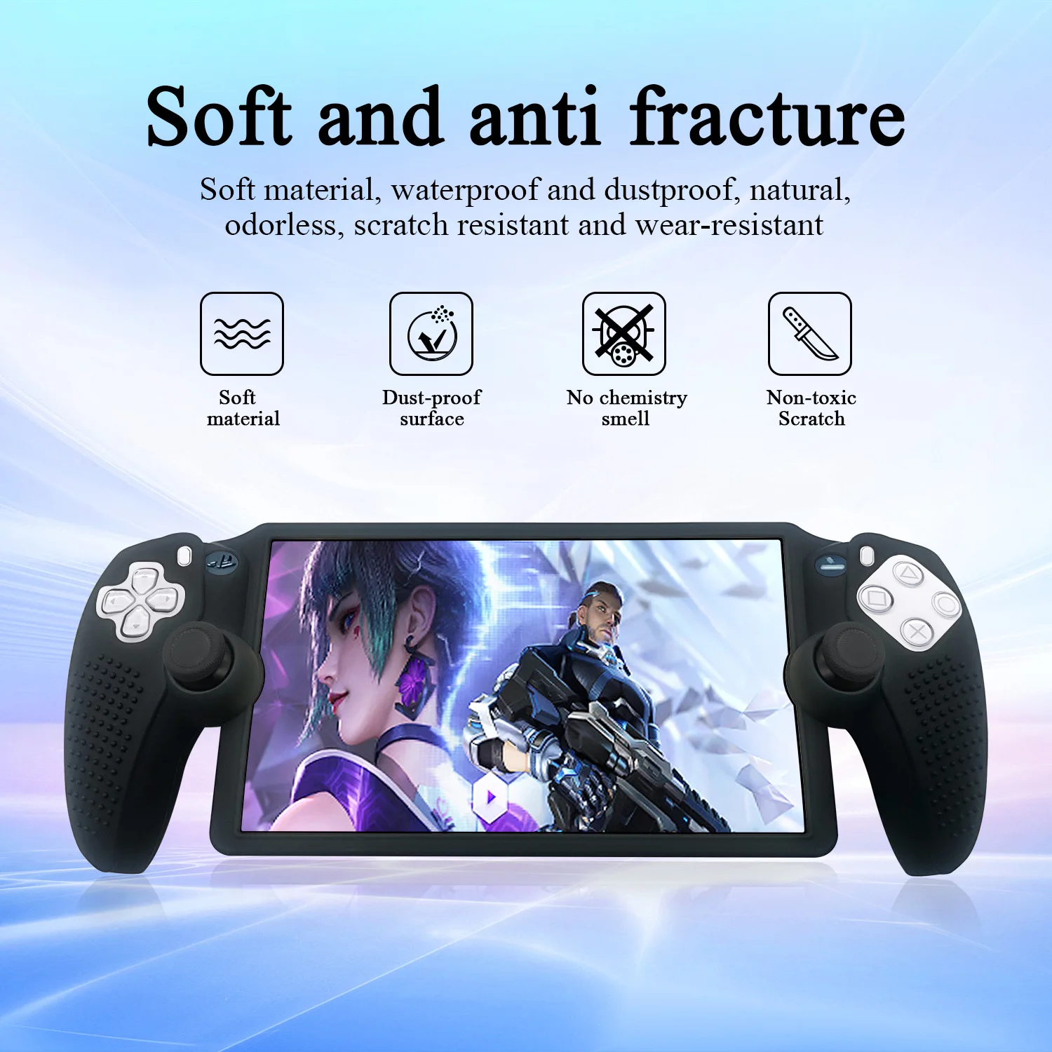 Per Ps5 Portal Cover In Silicone Antiscivolo Per Playstation Portal Dispositivo Portatile Full Pack Custodia Protettiva Antipolvere