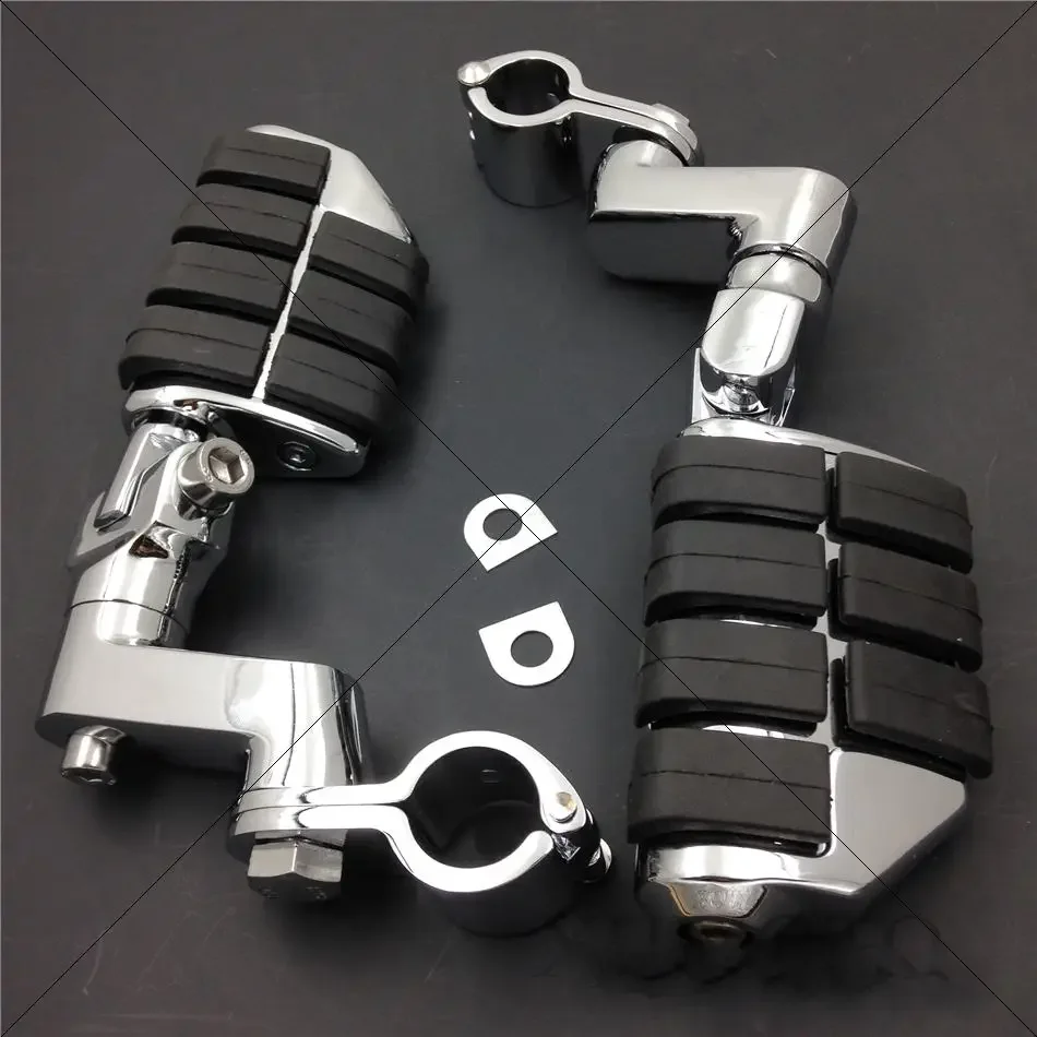 Aftermarket Parti Del Motociclo Kuryakyn Dually Highway Morsetti 1 "Pedane Grandi Per Yamaha Honda Suzuki Harley Kawasaki Triumph