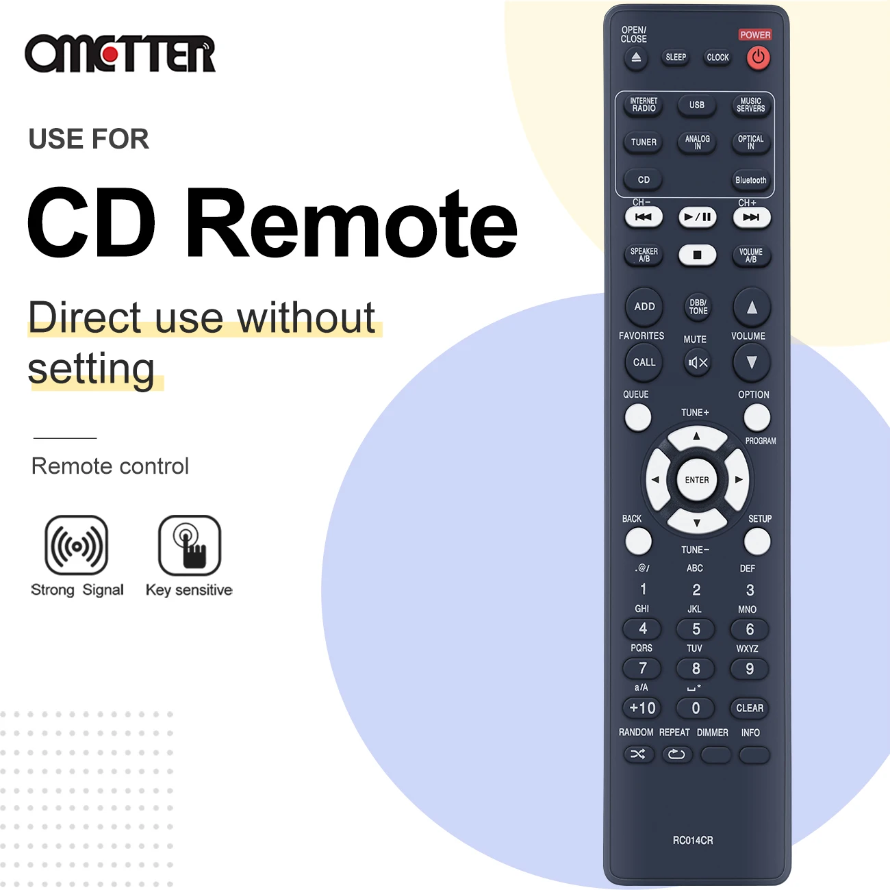 Rc014Cr Per Lettore Di Sistema Audio Video Marantz Ricevitore Cd Di Rete Compatto Telecomando M-Cr611 Mcr611 M-Cr610 M-Cr603 M-Cr612