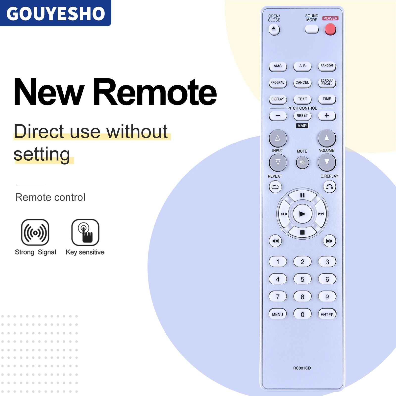 Nuovo Telecomando Rc001Cd Per Marantz Cd6002 Cd6003 Cd6004 Cd7003 63 Se67Se Drop Shipping
