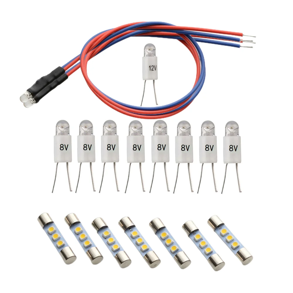 Tecoclampe 1 Nuovo Set Di Kit Lampada Led Ac8V Super Luminoso Per Marantz 4400 4300 E Molti Altri Ricevitori Stereo Audio Hi-Fi Vintage