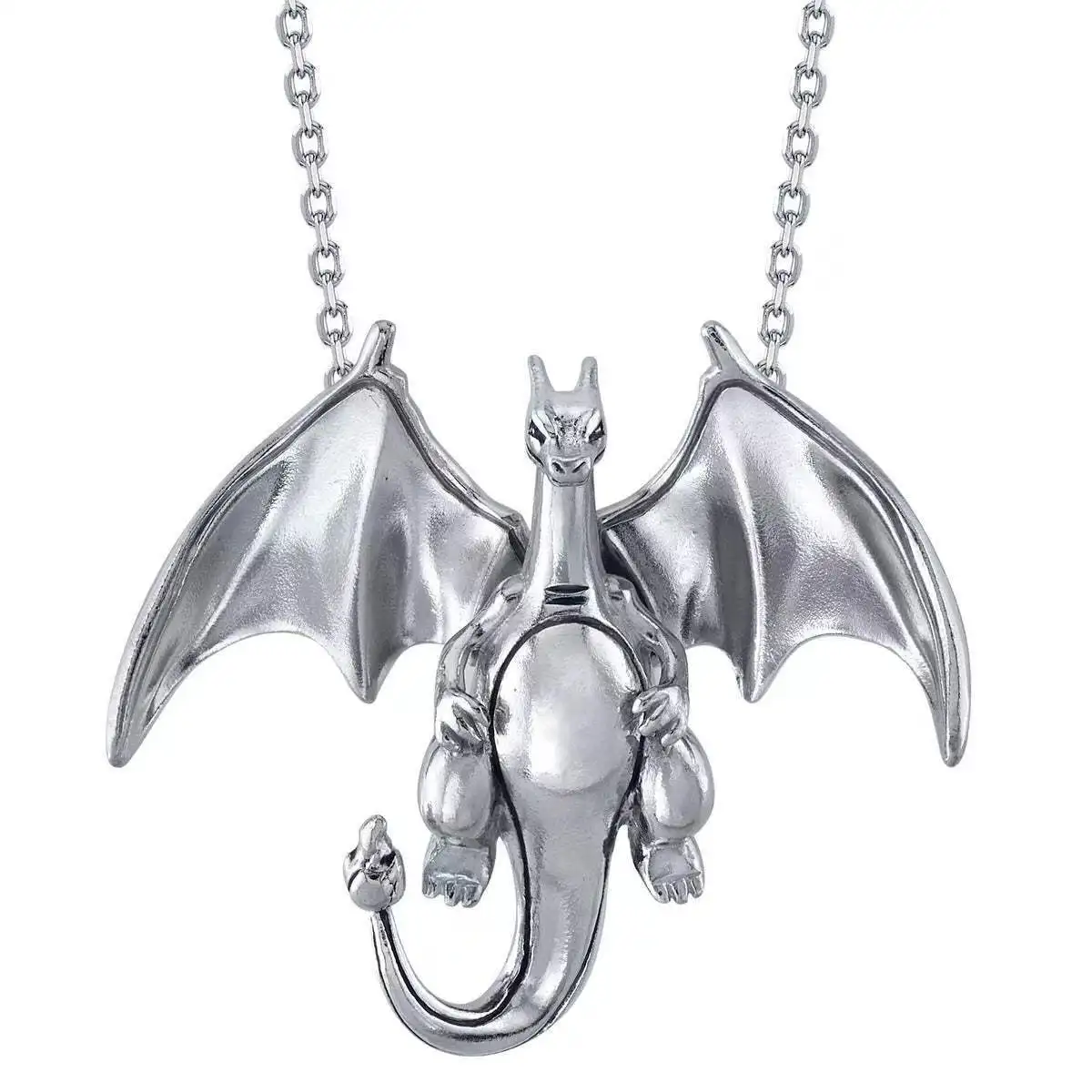 Collare Con Colgante De Pato Pokragon Charizard, Estilo Tridimensionale, Luz De Elfo, Regalo De Lujo, Ropa Para Hombres Y Mujeres