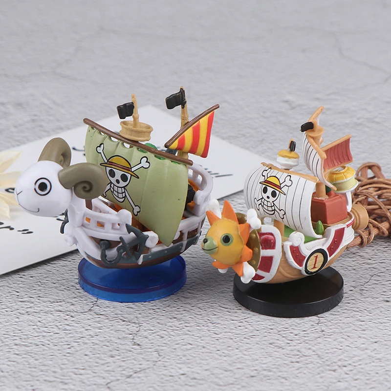One Pieces Pirates Boat Going Merry/ Thousand Sunny Grand Pirate Ship Action Figure Cartoon Figure Modello Da Collezione Toy