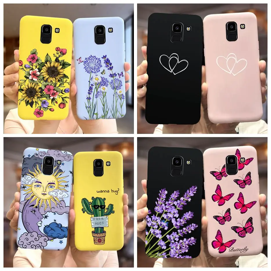 Per Samsung Galaxy J6 2018 Custodia Custodia Morbida Per Telefono In Silicone Colorato Per Samsung J6 Plus J6 J610F Galaxy J6 J600F Cover Posteriore