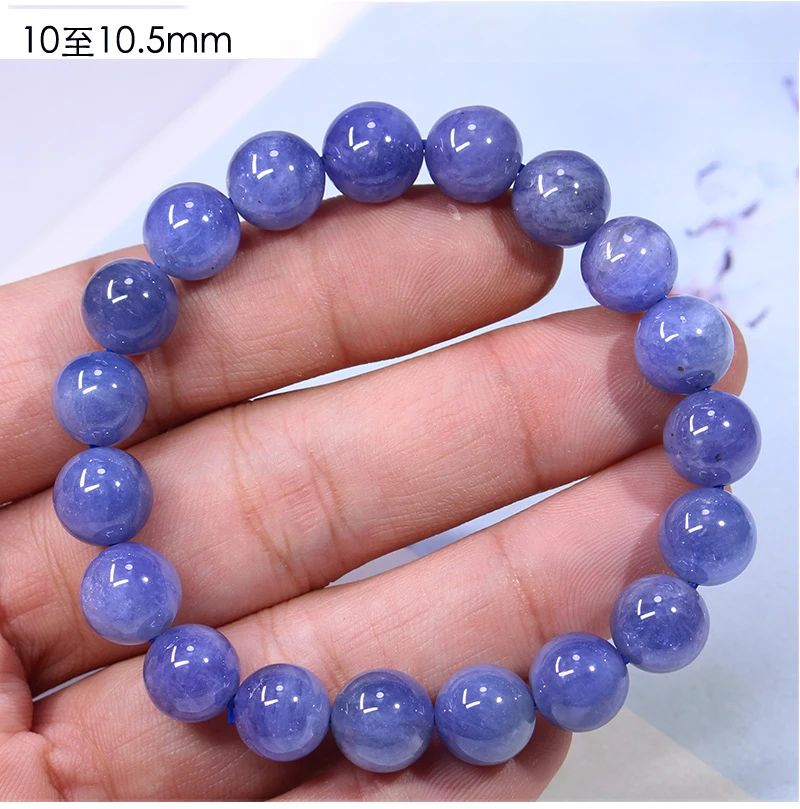 7A Top Bracciale In Tanzanite Naturale Per Donna Uomo Regalo Perline Rotonde Stretch Crystal Gemstone Strand Jewelry 6Mm 8Mm 10Mm