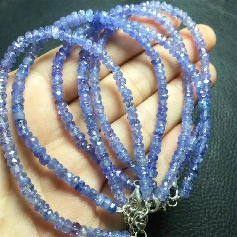 Braccialetto Sfaccettato Di Tanzanite Naturale Crystal Reiki Healing Gemstone Fashion Jewelry Fengshui Women Healing Gift 1 Pz
