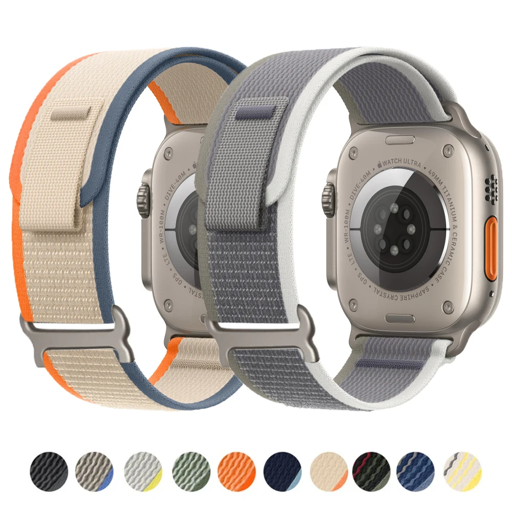 Cinturino Orinigal Per Apple Watch Ultra 2 Band 49Mm 45Mm 44Mm 42Mm 40Mm 41Mm Bracciale Trail Loop Correa Iwatch Series 9 8 Se Bands
