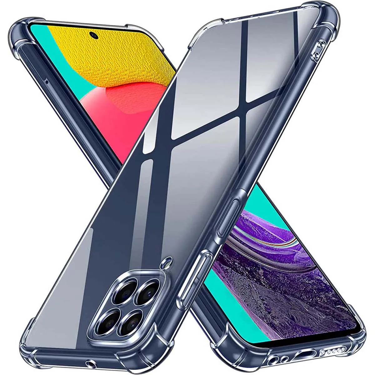 Custodia Posteriore Morbida In Silicone Trasparente Antiurto Per Samsung Galaxy M53 5G M54 5G M34 5G M33 5G F54 5G F23 5G F14 5G M13 4G F22 4G Coque