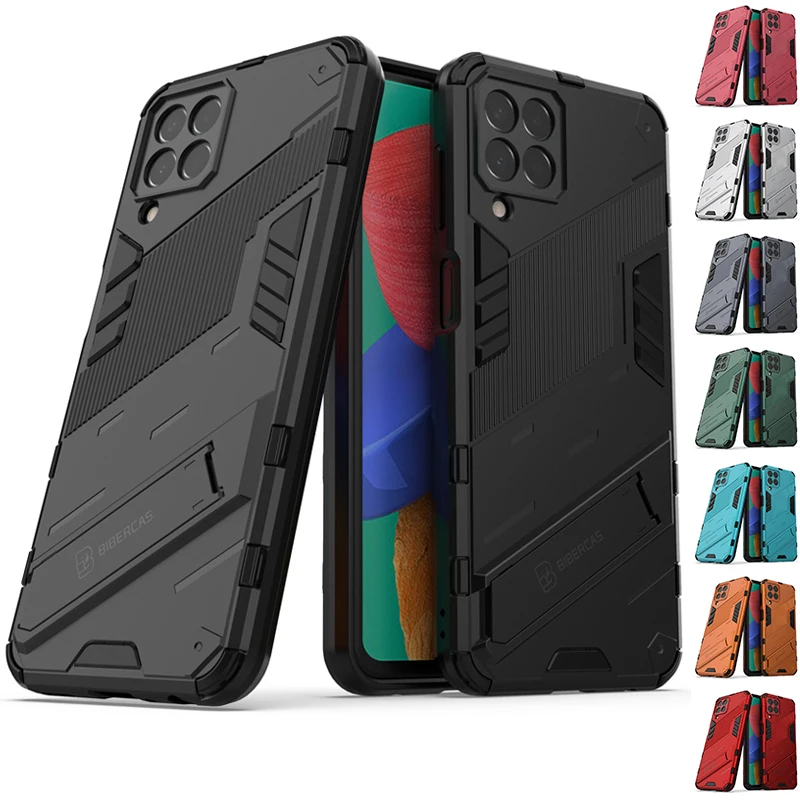 Per Cover Samsung Galaxy M33 5G Custodia Per Samsung M33 5G Capas Antiurto Kickstander Full Holder Cover Per Samsung M33 5G Fundas