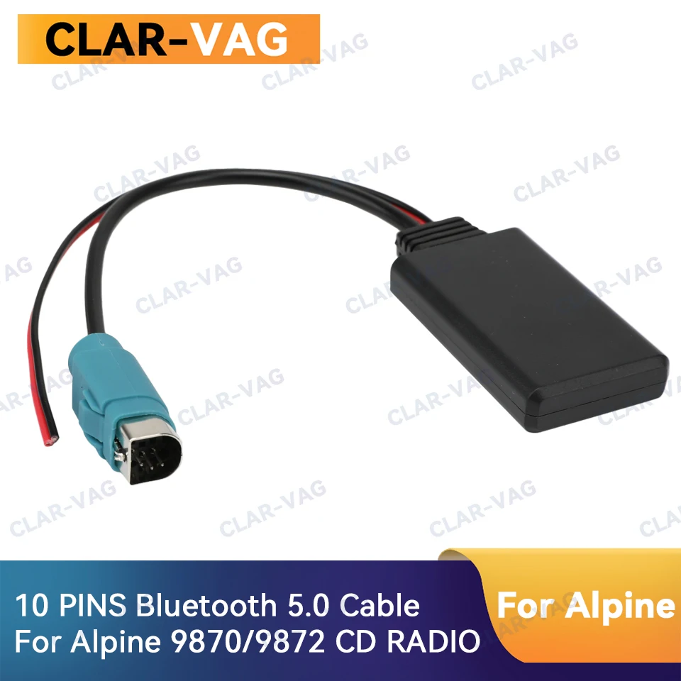 Per Alpine Per Alpine Kce-236B Cde-9872 Adattatore Per Ricevitore Modulo Bluetooth 5.0 Per Auto Adattatore Per Cavo Aux Stereo Radio