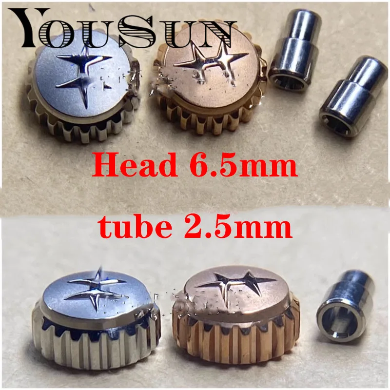 Per Hamilton Sandblast Head Crown 6.5Mm Maniglia Tubo Raccordo 2.5Mm