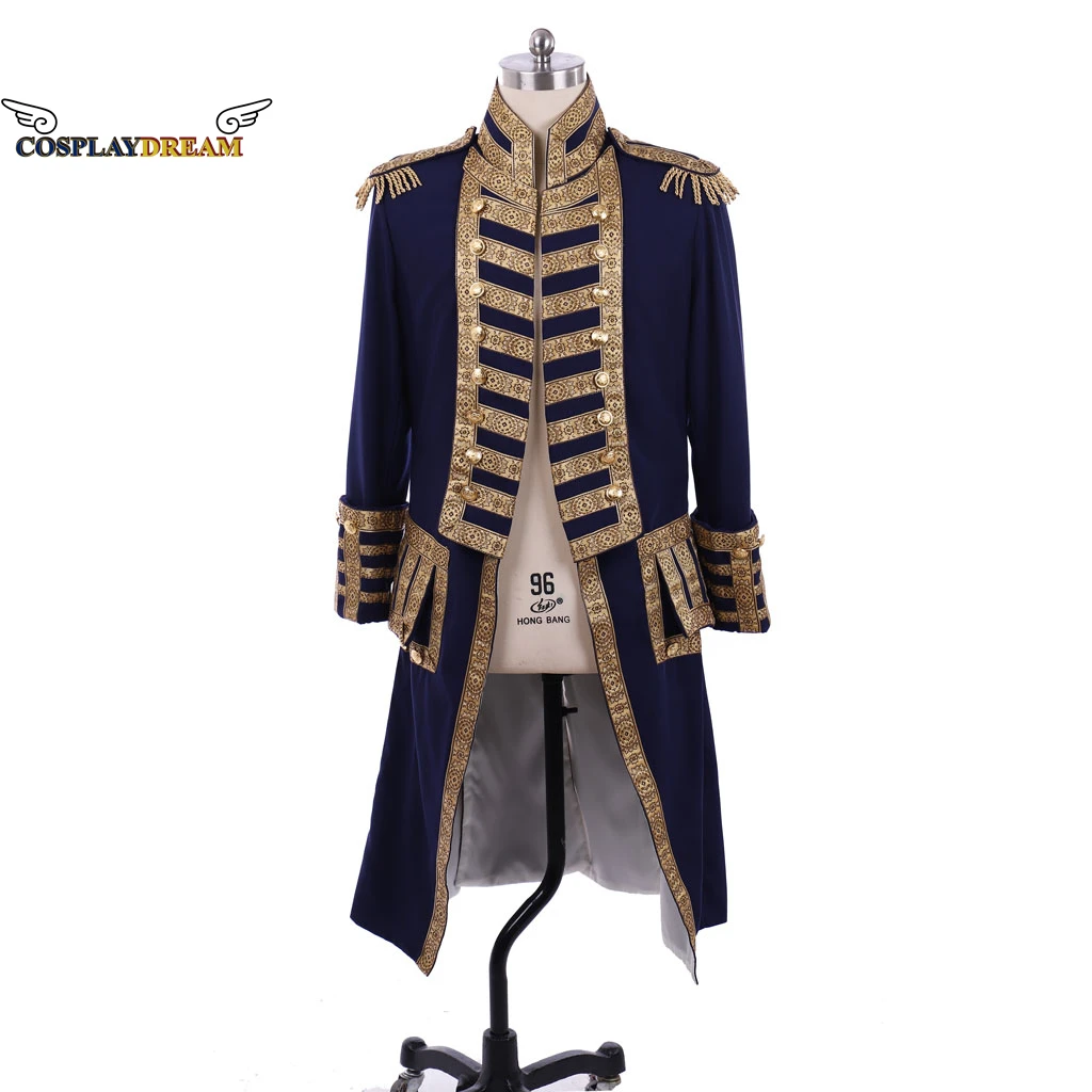 18Th Century Royal Military Officer Soldier Coat Giacca Uniforme Medievale Smoking Coloniale Da Uomo Hamilton Coat Costume Cosplay