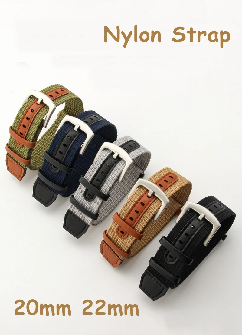 Cinturino In Nylon Intrecciato Da 20Mm 22Mm Adatto Per Hamilton Khaki Field H69439931 Seiko Prospex Srph77K1 Sostituzione Degli Accessori Del Cinturin