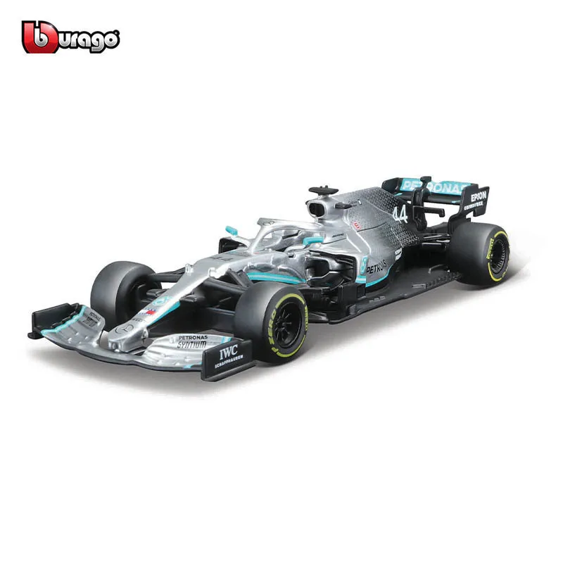 Bburago 1:43 2019 Mercedes F1 W10 Eq Power + 2019 #44 Lewis Hamilton Alloy Luxury Vehicle Diecast Cars Model Toy Collection Gift