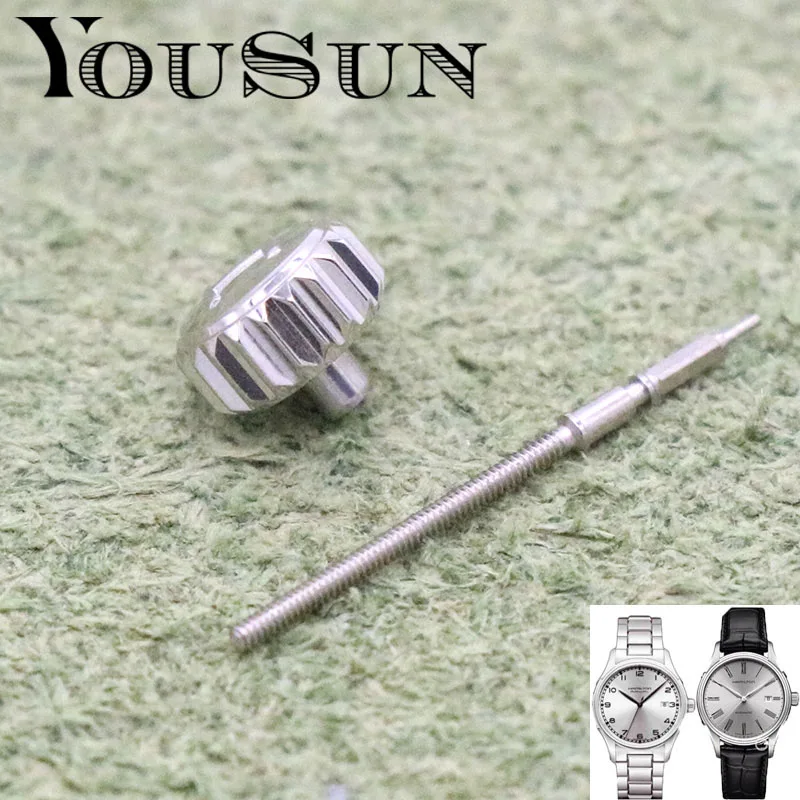 Per Hamilton Valiant Series H395150 Accessori Corona Maniglia Testa Orologio