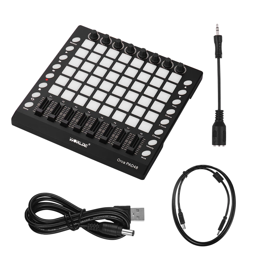 Midi Keyboard Pad Controller 16 Drum Pad Usb Midi Drum Pad Controller 48 Pad Rgb Retroilluminato Dj Remix Worlde Orca Pad48 Pro