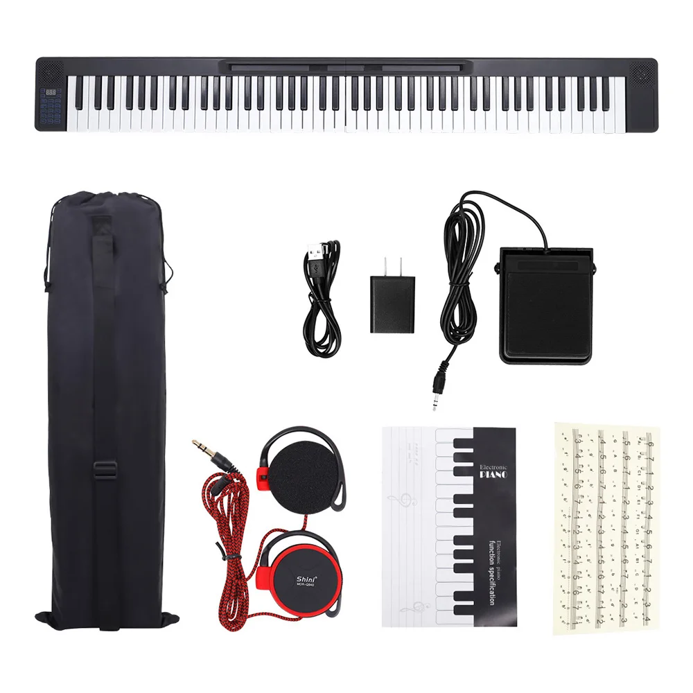 Irin 88 Tasti Tastiera Elettronica Intelligente Per Pianoforte Uscita Midi 128 Toni 128 Ritmo Pianoforte Professionale Portatile Staccabile
