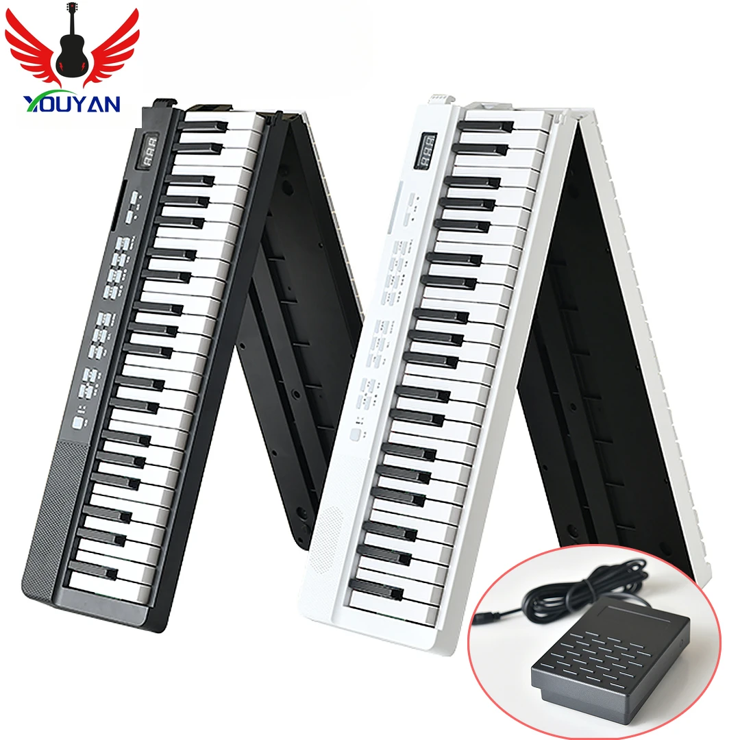 Tastiera Musicale Pieghevole Controller Midi Professionale Sintetizzatore Musicale Per Pianoforte Elettronico Digitale 88 Tasti Strumenti Per Organi