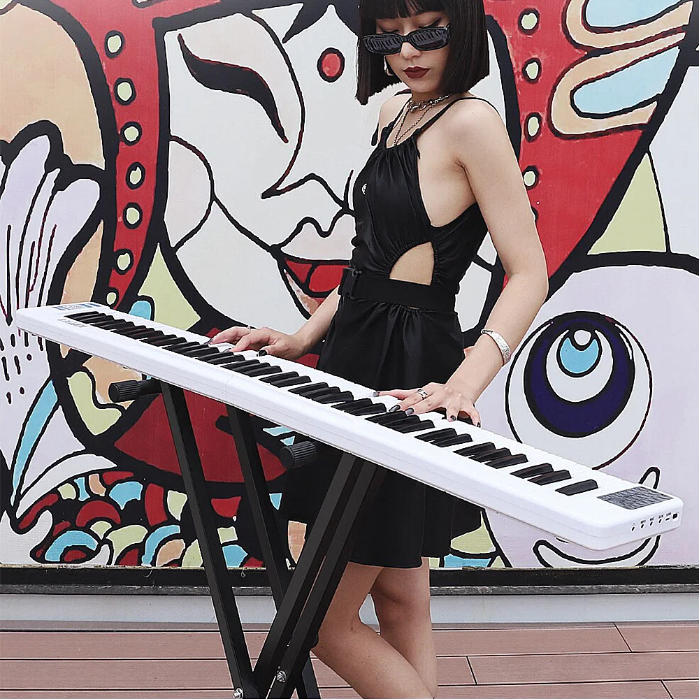 Usb Midi Controller Pianoforte Digitale 88 Tasti Pieghevole Flessibile Tastiera Professionale Per Pianoforte Elctronic