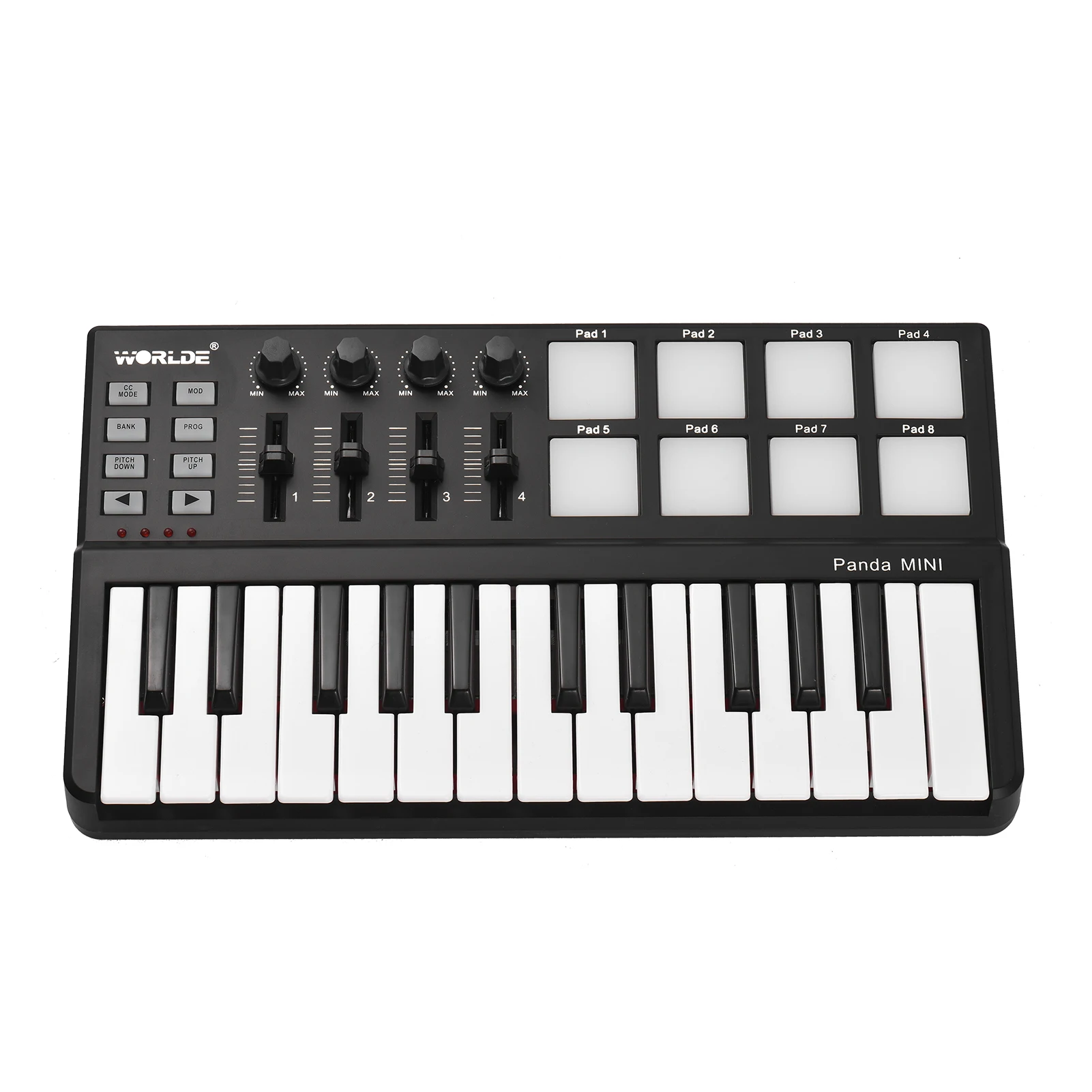 Worlde Panda Midi Keyboard Controller Mini Tastiera Usb A 25 Tasti E Drum Pad Midi Controller Strumenti Musicali Professionali Hot
