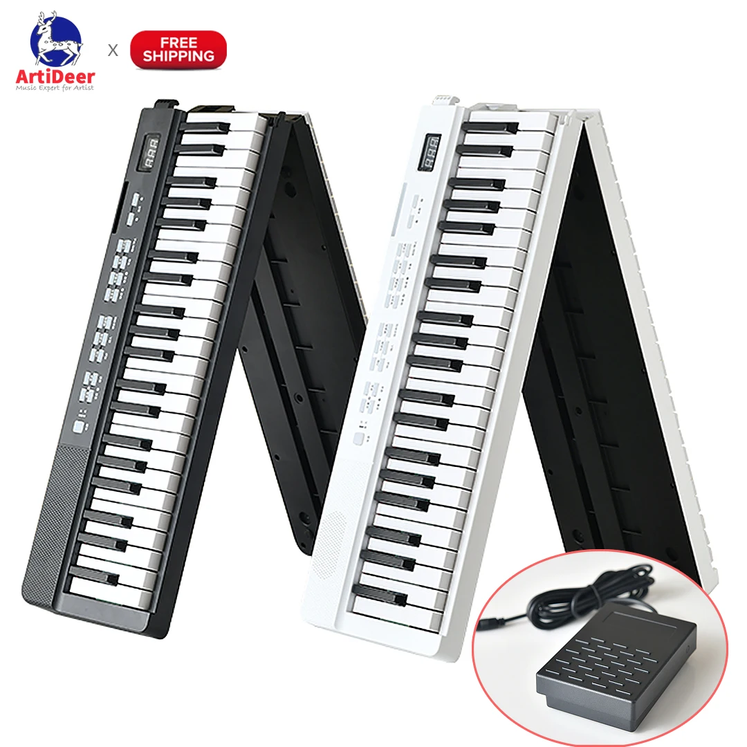 Tastiera Musicale Pieghevole Controller Midi Professionale Sintetizzatore Musicale Per Pianoforte Elettronico Digitale 88 Tasti Strumenti Per Organi