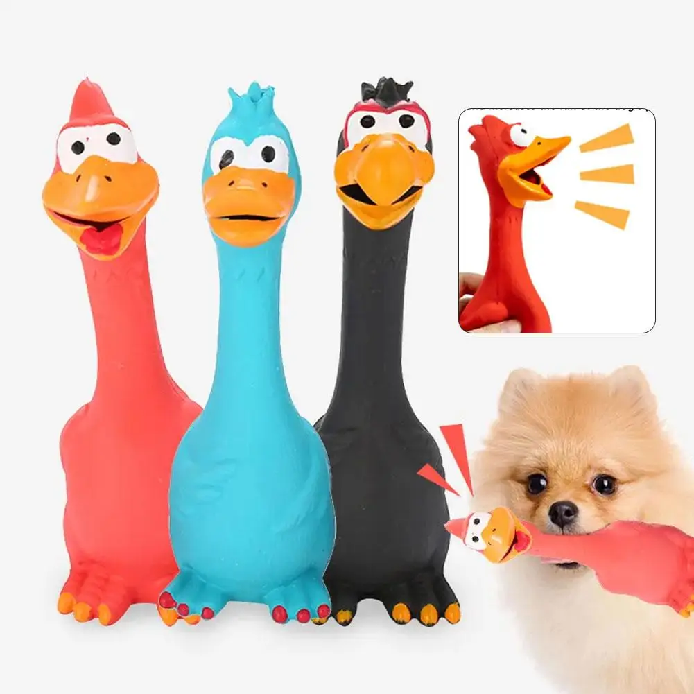 Sound Making Latex Wears Chicken Pet Toys Resistente Al Morso Pet Latex Toys Prodotti Pet Tooth Release Dog Chicken Grinding U9L6