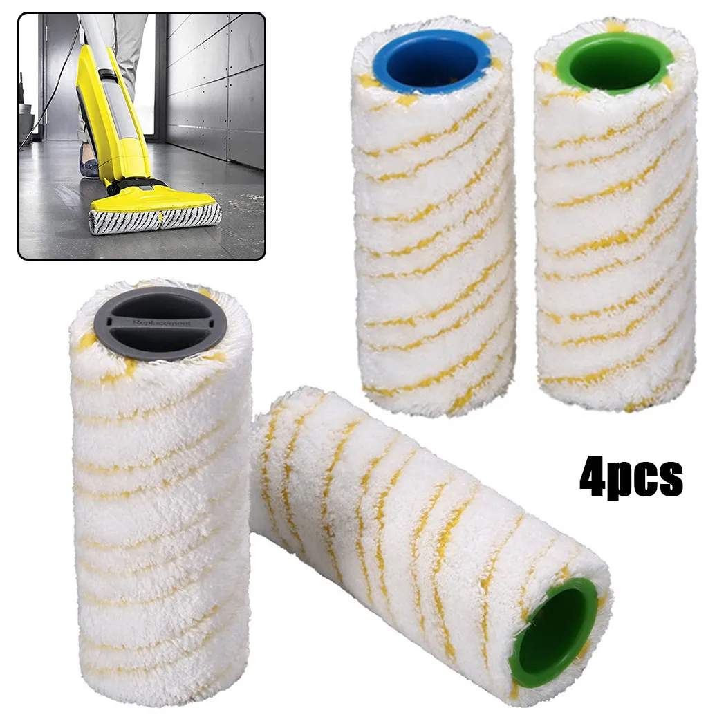 Set Di Rulli Per Karcher Fc3 Fc5 Cordless Wet & Dry Hard Floor Cleaner 4 X Rulli Per Karcher Fc 3 Cordless, Fc 5, Fc 5 Cordless
