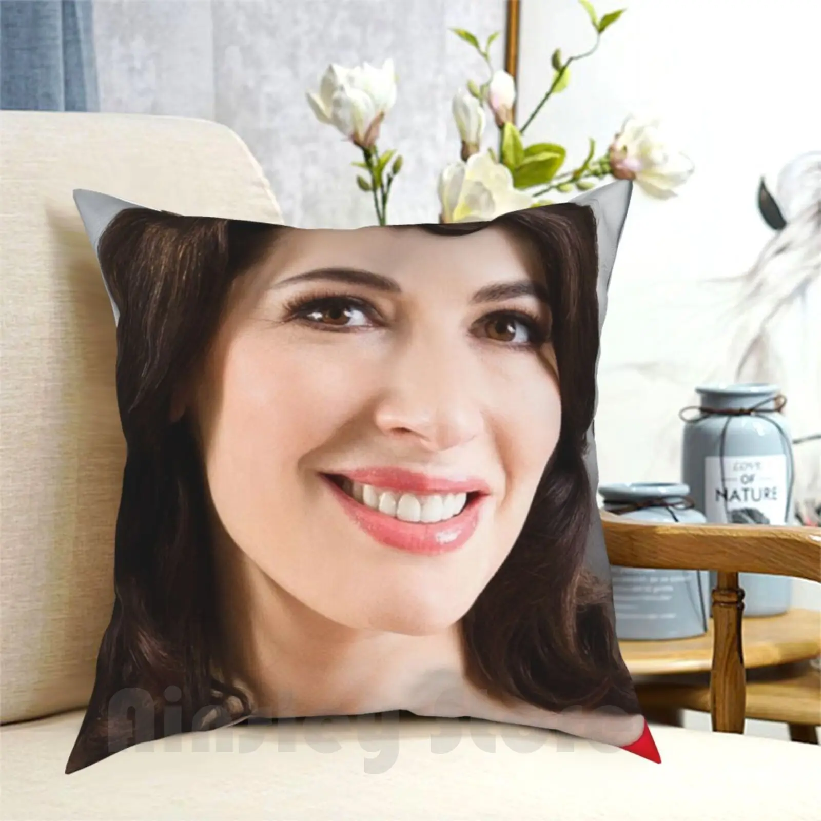 Nigella Lawson Federa Stampata Casa Morbido Cuscino Da Tiro Nigella Lawson Nigella Lawson Ricetta Ingredienti Tv Chef Hng I