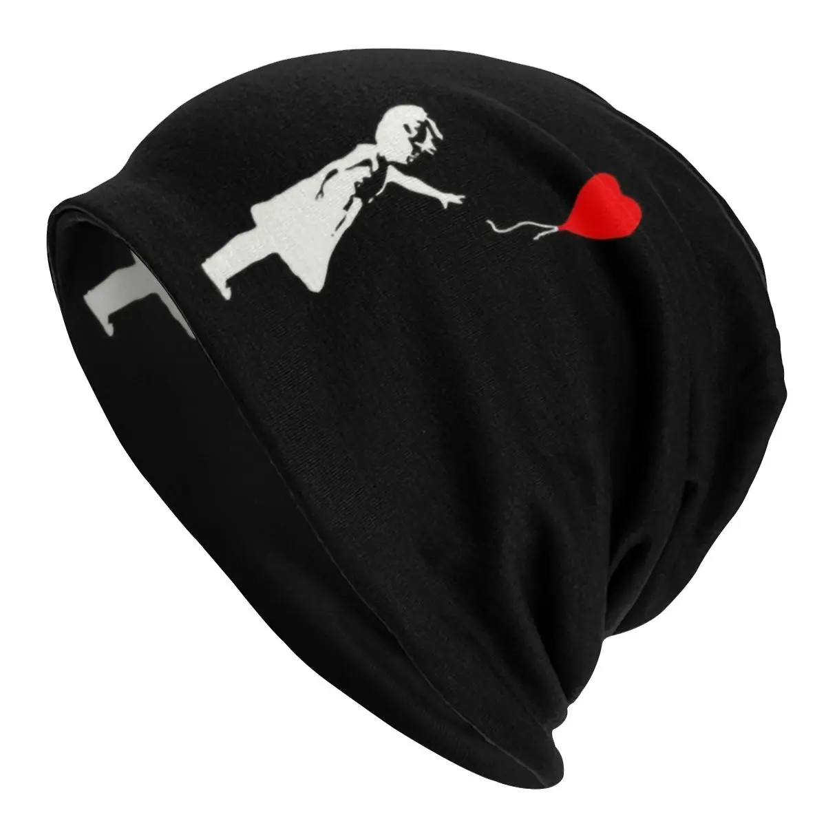 Banksy Balloon Girl Winter Warm Bonnet Femme Slouchy Beanie Hat Cool Banksy World Peace Ski Skullies Berretti Cap Per Uomo Donna