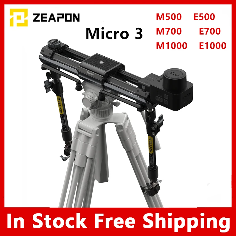 Zeapon Micro 3 E500 E700 E1000 M500 M700 M1000 Cursore Motorizzato Dslr Camera Video Cursore Portatile A Doppia Distanza Ps-E1 Pd-E1