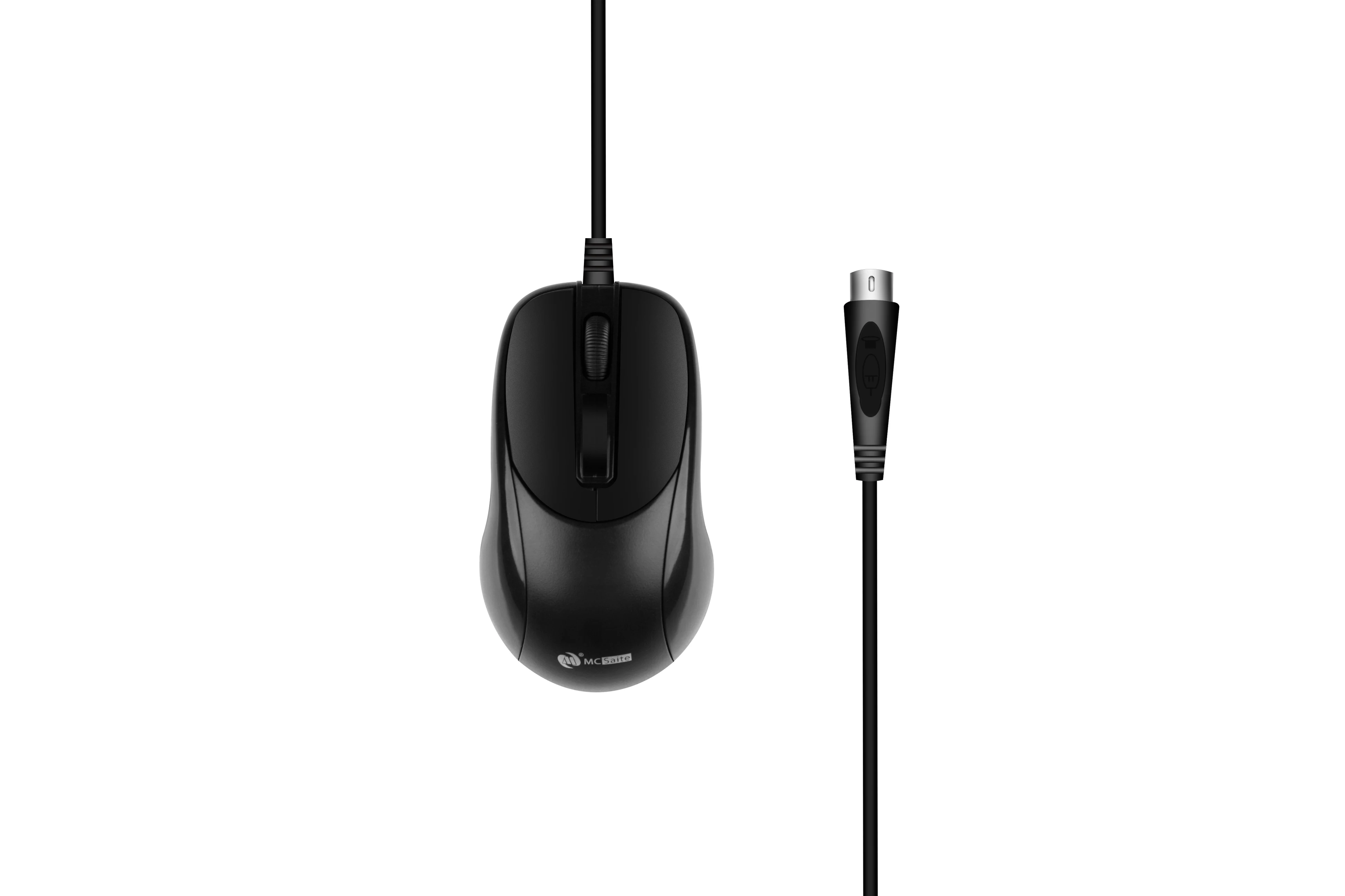 Mouse Cablato Ps2 Mouse Da Ufficio Per Computer 1200Dpi Mouse Da Gioco Ps2 Nero Opaco Per Pc Notebook Laptop Mouse Da Gioco Ergonomico Antiscivolo
